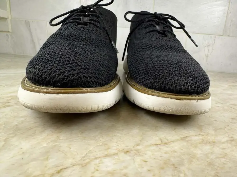 LAOKS Men’s Black Knit Mesh Oxford Shoes Lightweight Casual Size 11